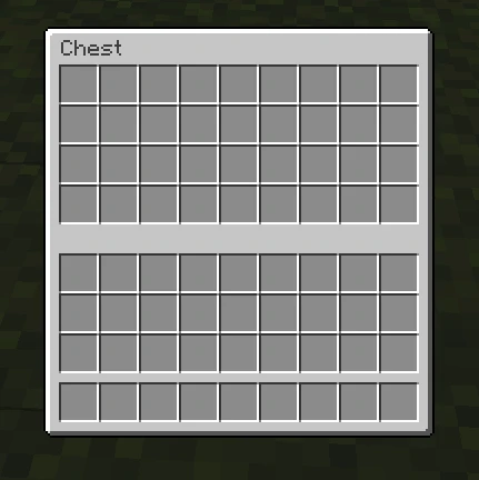 Minecraft inventory after the subtitle-removal shader is applied
